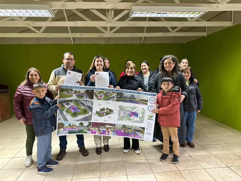 Firma de Convenio para el Mejoramiento de la Plaza Villa Tañi Ruka