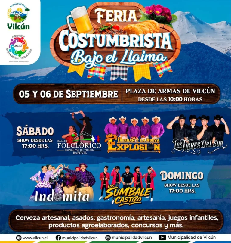 Feria Costumbrista Bajo el Llaima se reprograma por motivos climáticos