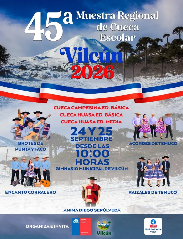 45° Regional de Cueca Escolar en Vilcún